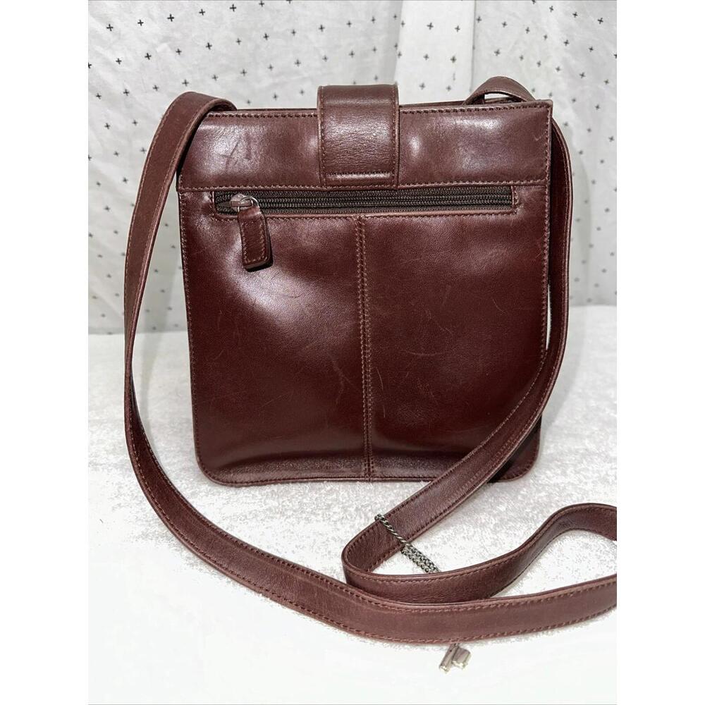 Vintage Fossil 75082 Brown Leather Small Crossbody Shoulder Bag Purse - Picture 5 of 10